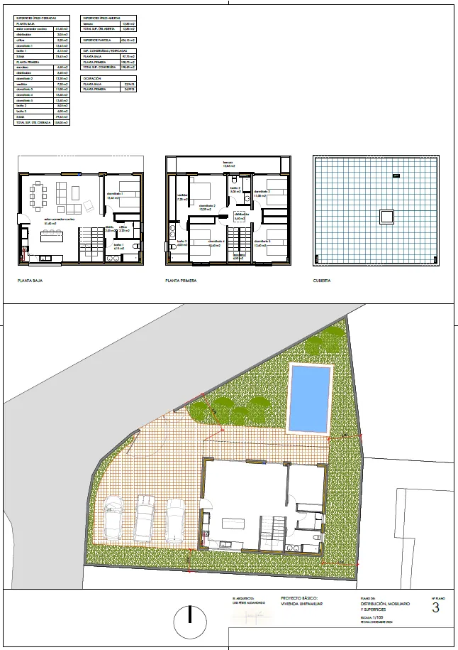 Proyecto de vivienda unifamiliar en Av Ilustración 25 de Zaragoza