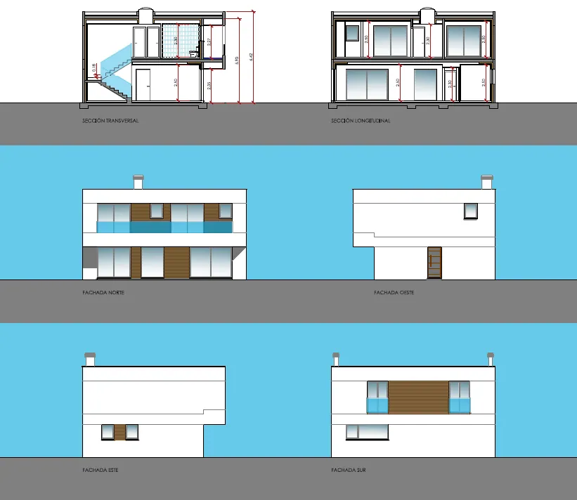 Proyecto de vivienda unifamiliar en Av Ilustración 25 de Zaragoza 2