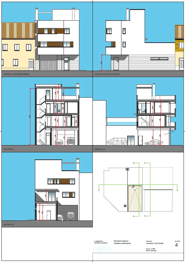Proyecto de vivienda unifamiliar en C Valle de Arán 16 de Zaragoza 2