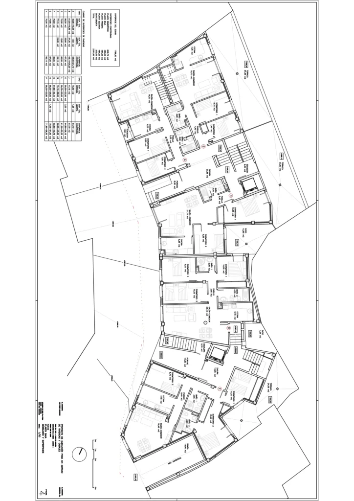 Mapa Edificio para 16 viviendas Miraflores (Madrid)